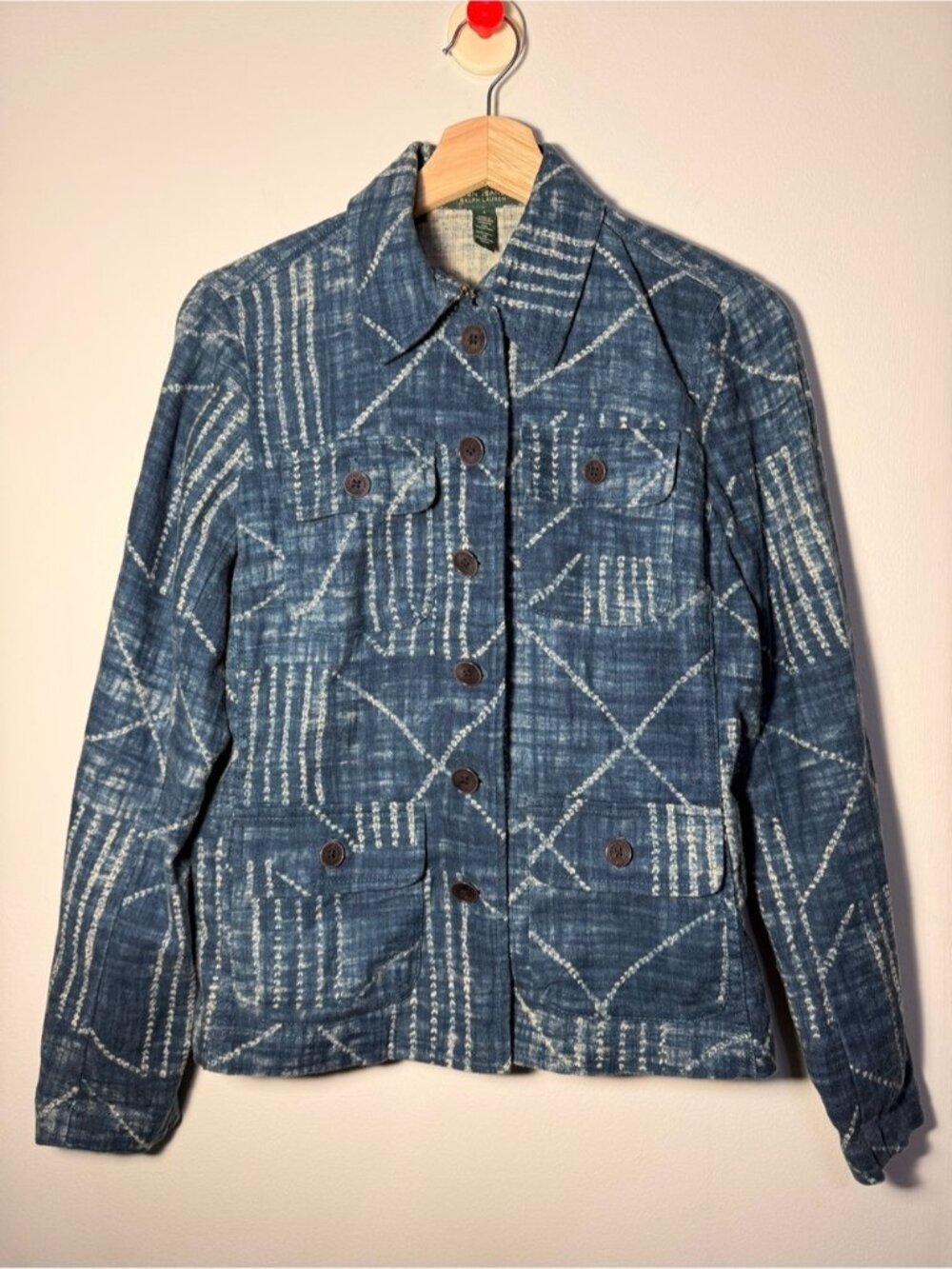Ralph Lauren Indigo Quilted Denim Jacket size S - Picture 4 of 7